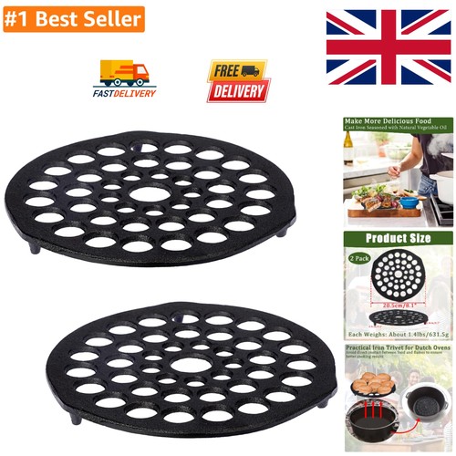 2pcs sturdy round cast iron - round,
