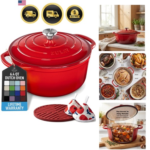 4qt enameled dutch oven - 6.4qt,