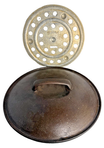 Cast iron lid dome self - cast,