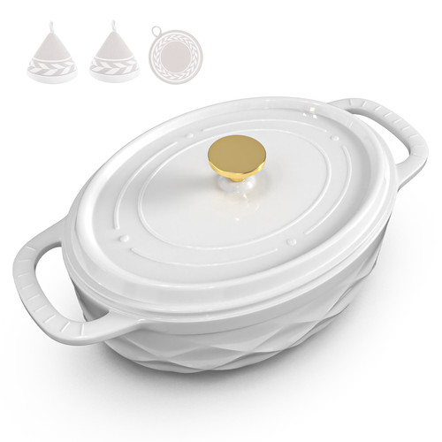 Oval enameled cast - oval, qt